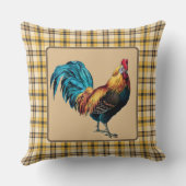 カントリー・ロスター・ブラウン・プレイド クッション (裏面)