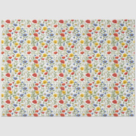 カントリー・ワイルドフラワーかわいらしのフローラ素朴カラフル 薄葉紙