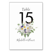 カントリー・ワイルドフラワーズグリーナリーポ結婚シー テーブルナンバー (裏面)