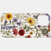 カントリー・ワイルドフラワーズモノグラム Case-Mate iPhoneケース (裏面 (横))