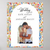 カントリー・ワイルドフラワー結婚のフローラの写真へようこそ ポスター (正面)