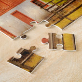 カントリー – 納屋 – 牧草地へ ジグソーパズル (側面)