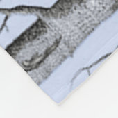 カントリー、美しい《植物》アスペンの木々が青 フリースブランケット (角)