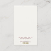 カントリーBohoワイルドフラワーズフローライヤリングディスプレイ 名刺 (裏面)