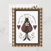 カントリーLadybug漫画おもしろいポストカード ポストカード (正面/裏面)