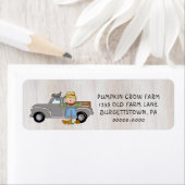 カントリ初期のー秋オンザファームウ素朴ッド ラベル (インサイチュ)