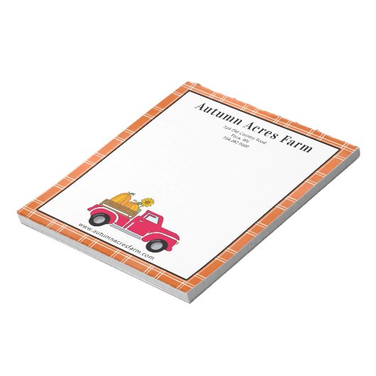 カントリ初期のー秋秋ファームカスタム ノートパッド (回転)