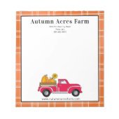 カントリ初期のー秋秋ファームカスタム ノートパッド (正面)