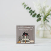 カントリ初期のー素朴オールドファームハウス秋羊 スクエア名刺 (スタンド正面)