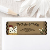 カントリ初期のー素朴ファームハウスチキンクラフト ラベル (インサイチュ)