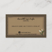 カントリ初期のー素朴ファームハウスチキンクラフト 名刺 (裏面)