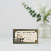 カントリ初期のー裁縫ドールホームズプ素朴ン 名刺 (スタンド正面)