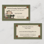 カントリ初期のー裁縫ドールホームズプ素朴ン 名刺 (正面/裏面)