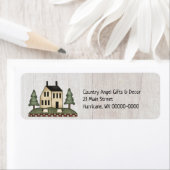 カントリ初期のー・サルトボックスハウス差出人住所 ラベル (インサイチュ)