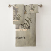 カントリ初期のー・ハウスとカラスが魔法をかける バスタオルセット (インサイチュ)