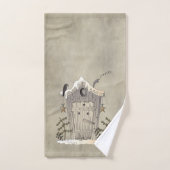 カントリ初期のー・ハウスとカラスが魔法をかける バスタオルセット (ハンドタオル)