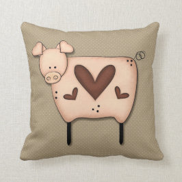 カントリ初期のー・ピグ・デコール クッション