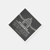 カントリ素朴カルボードバ結婚ンズナプキン スタンダードカクテルナプキン (角)