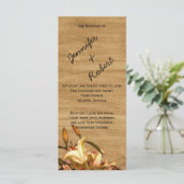 カントリ素朴リウォーターカラー結婚式 プログラム (スタンド正面)