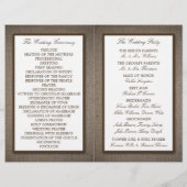 カントリ素朴ンサンフラワー&バー結婚ラップ (裏面)