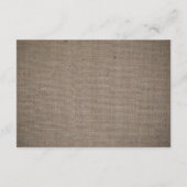 カントリ素朴ンサンフラワー&バー結婚ラップ エンクロージャーカード (裏面)