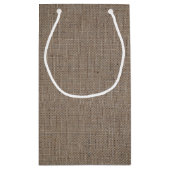 カントリ素朴ンサンフラワー&バー結婚ラップ スモールペーパーバッグ (裏面)