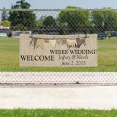 カントリ素朴ーのバ結婚ーラップ 横断幕 (インサイチュ)