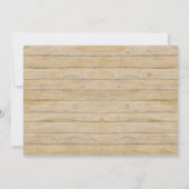 カントリ素朴ーのメイスンジャーフランスのラベンダーブーケ 招待状 (裏面)