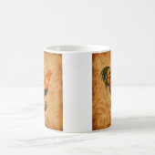 カントリ素朴ーの鶏 コーヒーマグカップ (中央)