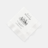 カントリ素朴ーウエスタンバ結婚ンズカクテル 縁ありカクテルナプキン (角)