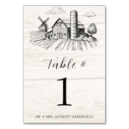 カントリ素朴ーウエスタンバ結婚ンズ テーブルナンバー