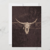 カントリ素朴ーウエスタンブラウンブルスカル 案内状 (裏面)