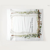 カントリ素朴ーウエディング写真ブースの背景 タペストリー (正面(横))