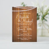 カントリ素朴ーウエディング招待状テンプレート 招待状 (スタンド正面)