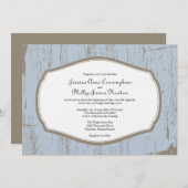 カントリ素朴ーウエディング招待状 招待状 (正面/裏面)