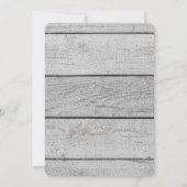 カントリ素朴ーウォーターカラー花模様写真記念 招待状 (裏面)