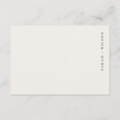 カントリ素朴ーサイドレイクビレッジウォーターカラー結婚ズ エンクロージャーカード (裏面)