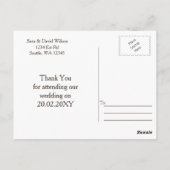 カントリ素朴ーサンフラワーズバーンウッドサンキュー ポストカード (裏面)