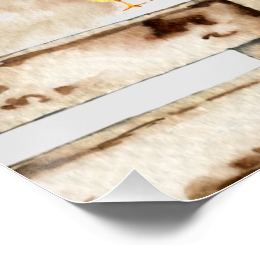 *~*カントリ素朴ーチキンクープヘンファームハウスシック ポスター (コーナー)