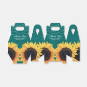 カントリ素朴ーティール（緑がかった色）ひま結婚わり フェイバーボックス (折り畳みなし)