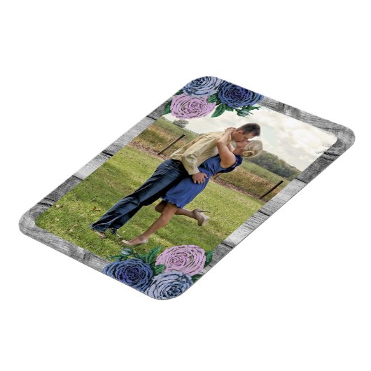 カントリ素朴ーバラバーンウッドカスタム写真 マグネット (左側)