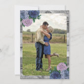 カントリ素朴ーバラバーンウッド結婚式招待状 招待状 (裏面)