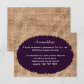 カントリ素朴ーバーラップパープルアコモデーションズカード エンクロージャーカード (正面/裏面)