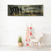 カントリ素朴ーパーソナライズされたファミリー懇親会 横断幕 (インサイチュ)