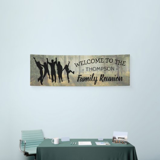 カントリ素朴ーパーソナライズされたファミリー懇親会 横断幕 (トレードショー)