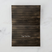 カントリ素朴ーピーニーバーンウッド結婚ズ サンキューカード (内部)