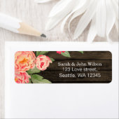 カントリ素朴ーピーニーバーンウッド結婚ズ ラベル (インサイチュ)