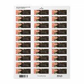 カントリ素朴ーピーニーバーンウッド結婚ズ ラベル (フルシート)