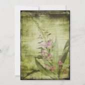 カントリ素朴ーファイアウィード結婚式招待状ピンク 招待状 (裏面)