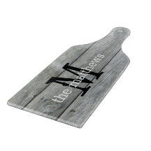 カントリ素朴ーファームハウスグレイモノグラムのネーム